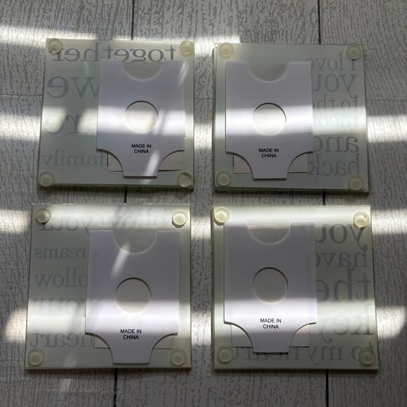 Modern Expressions Photo Coasters with Holder – Set of 4 - Picture 11 of 16